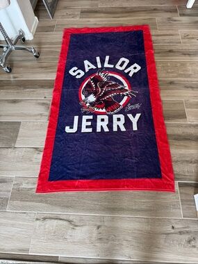 Sailor Jerry Eagle Beach Towel RARE